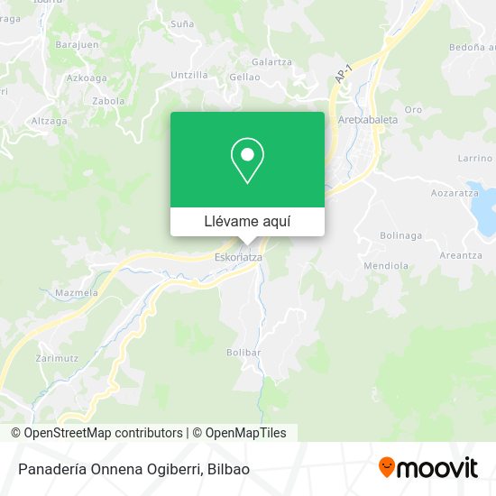 Mapa Panadería Onnena Ogiberri