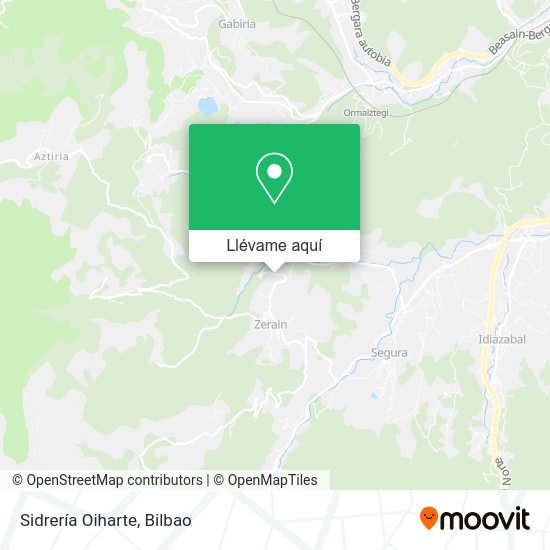 Mapa Sidrería Oiharte
