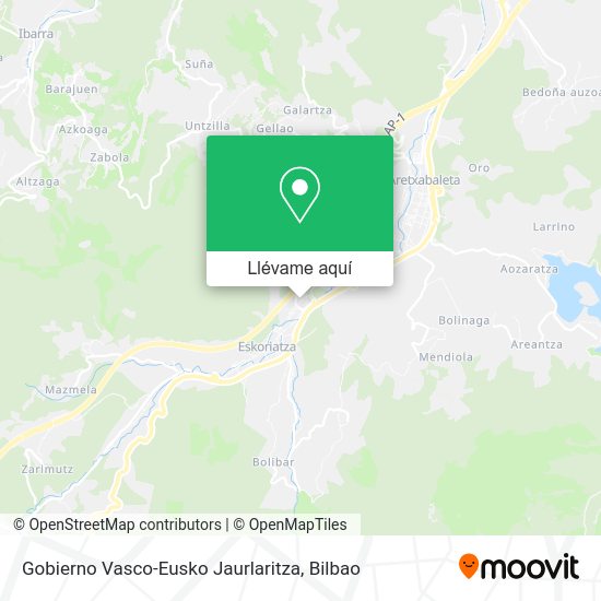 Mapa Gobierno Vasco-Eusko Jaurlaritza