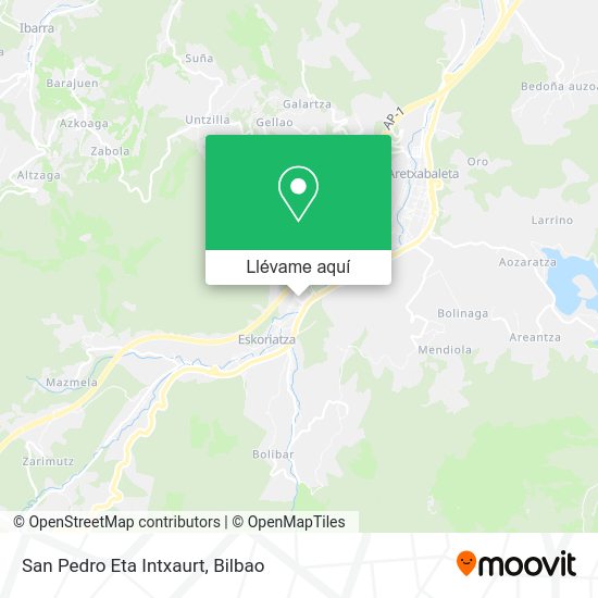 Mapa San Pedro Eta Intxaurt