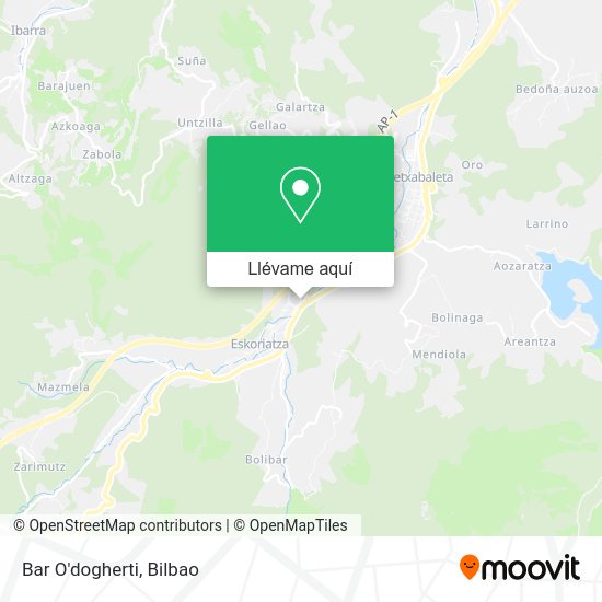 Mapa Bar O'dogherti