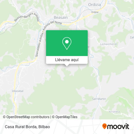 Mapa Casa Rural Borda