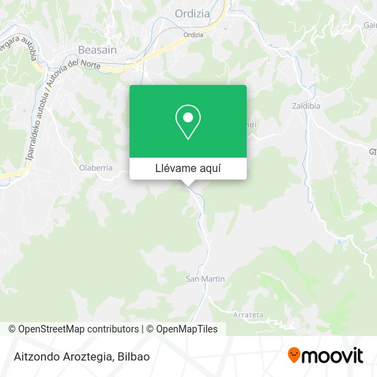 Mapa Aitzondo Aroztegia