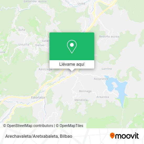 Mapa Arechavaleta/Aretxabaleta