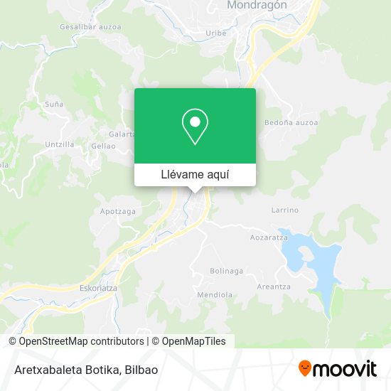 Mapa Aretxabaleta Botika