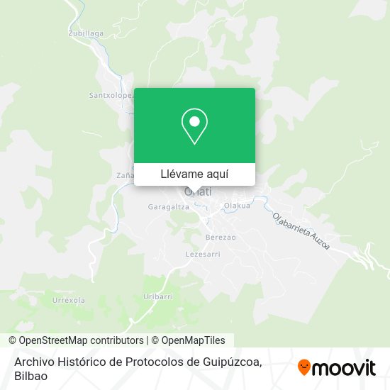Mapa Archivo Histórico de Protocolos de Guipúzcoa