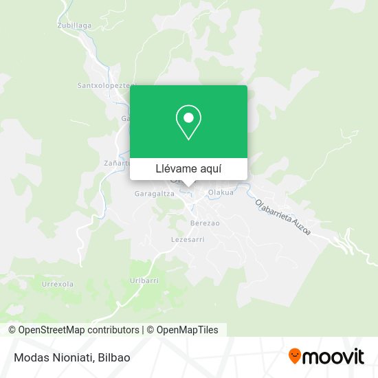 Mapa Modas Nioniati