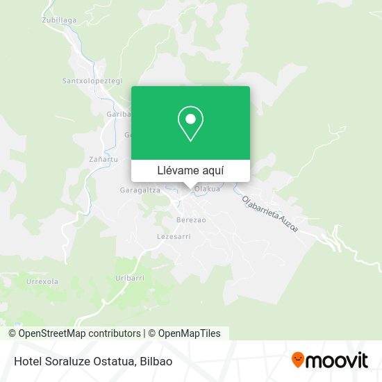 Mapa Hotel Soraluze Ostatua