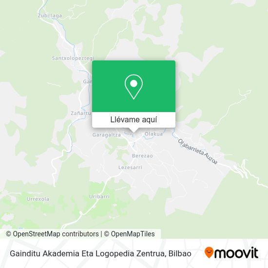 Mapa Gainditu Akademia Eta Logopedia Zentrua