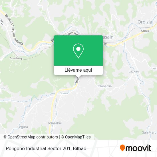 Mapa Polígono Industrial Sector 201