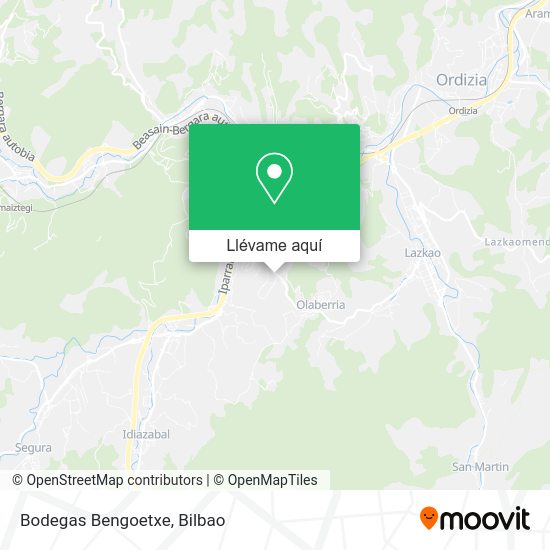 Mapa Bodegas Bengoetxe