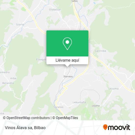 Mapa Vinos Álava sa