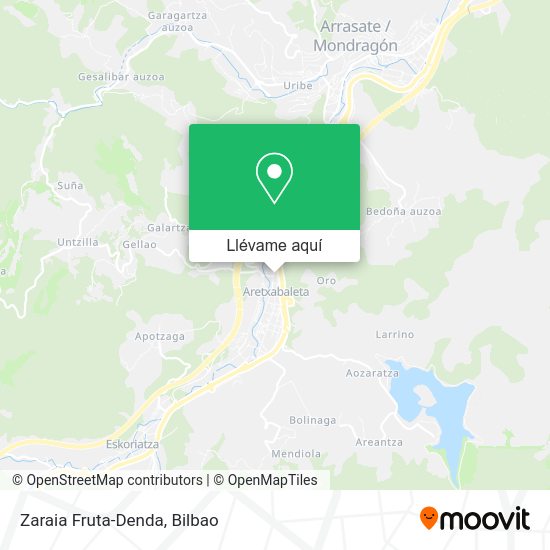 Mapa Zaraia Fruta-Denda