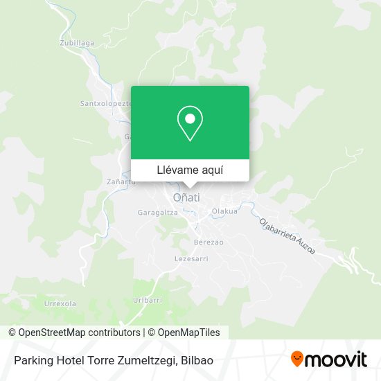Mapa Parking Hotel Torre Zumeltzegi