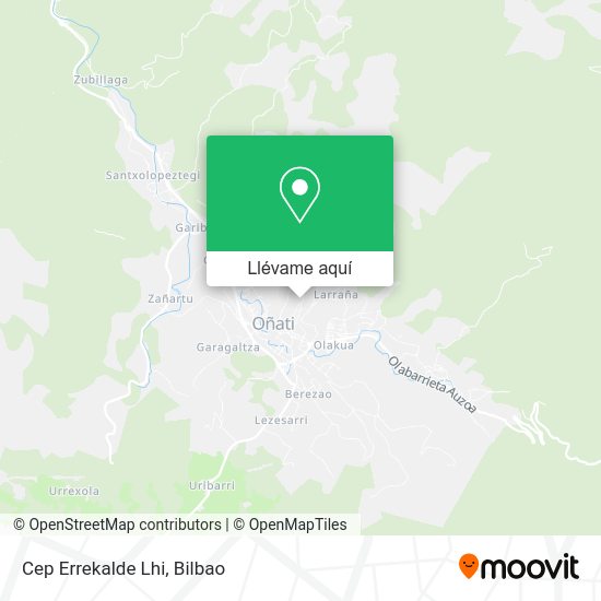 Mapa Cep Errekalde Lhi