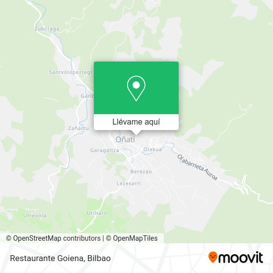 Mapa Restaurante Goiena
