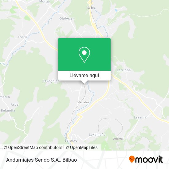 Mapa Andamiajes Sendo S.A.