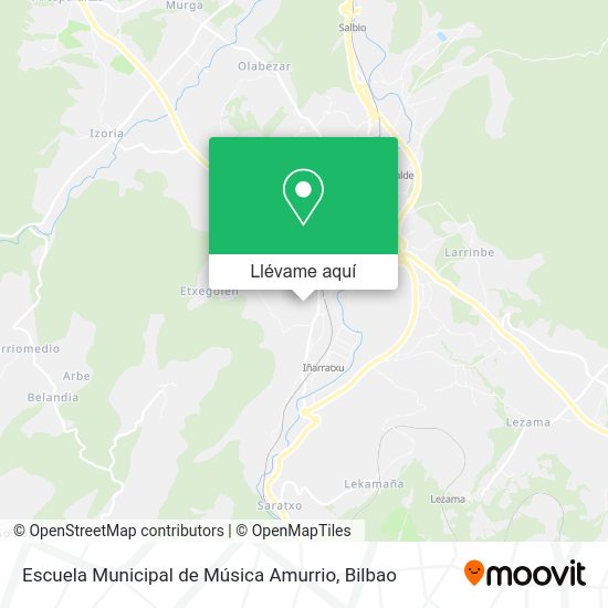 Mapa Escuela Municipal de Música Amurrio