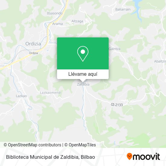 Mapa Biblioteca Municipal de Zaldibia