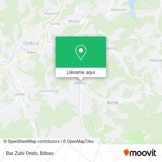 Mapa Bar Zubi Ondo