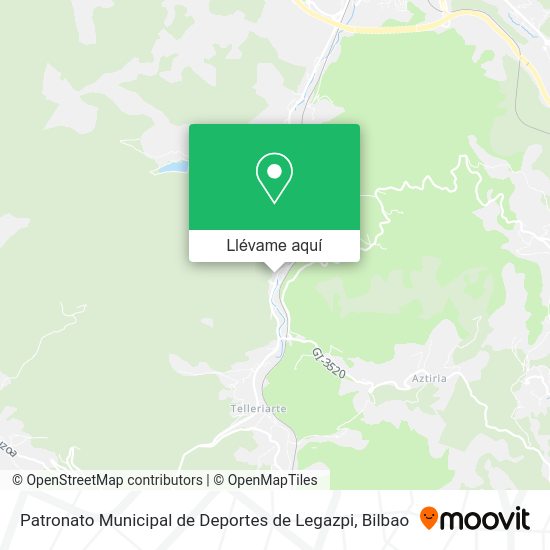 Mapa Patronato Municipal de Deportes de Legazpi