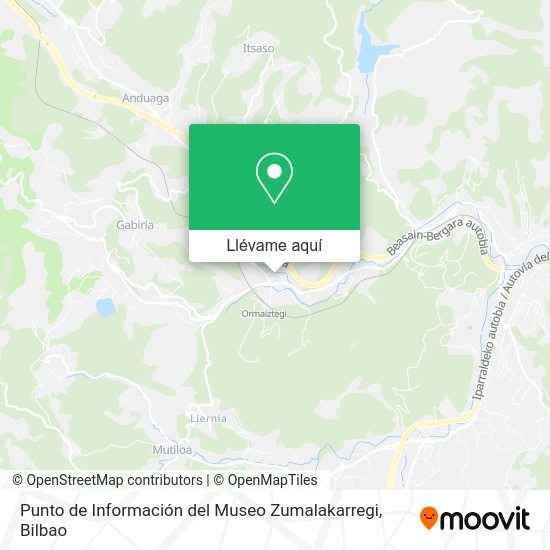 Mapa Punto de Información del Museo Zumalakarregi