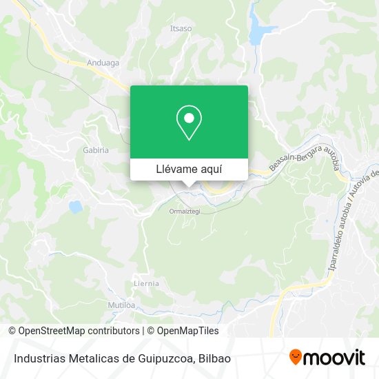 Mapa Industrias Metalicas de Guipuzcoa
