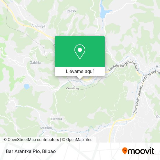 Mapa Bar Arantxa Pio