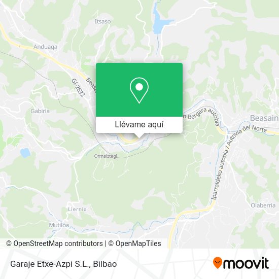 Mapa Garaje Etxe-Azpi S.L.