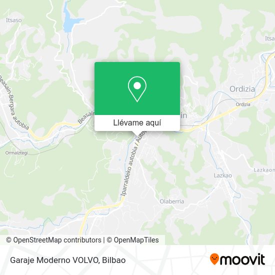 Mapa Garaje Moderno VOLVO