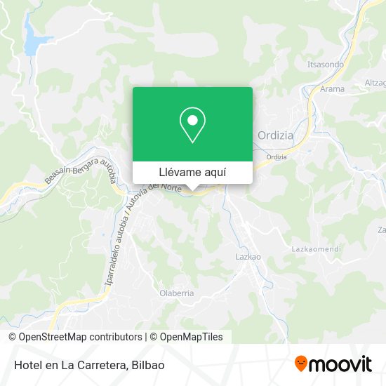 Mapa Hotel en La Carretera