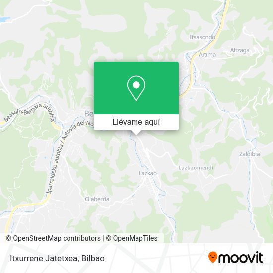 Mapa Itxurrene Jatetxea