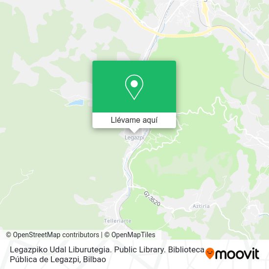 Mapa Legazpiko Udal Liburutegia. Public Library. Biblioteca Pública de Legazpi