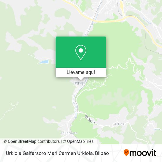 Mapa Urkiola Galfarsoro Mari Carmen Urkiola