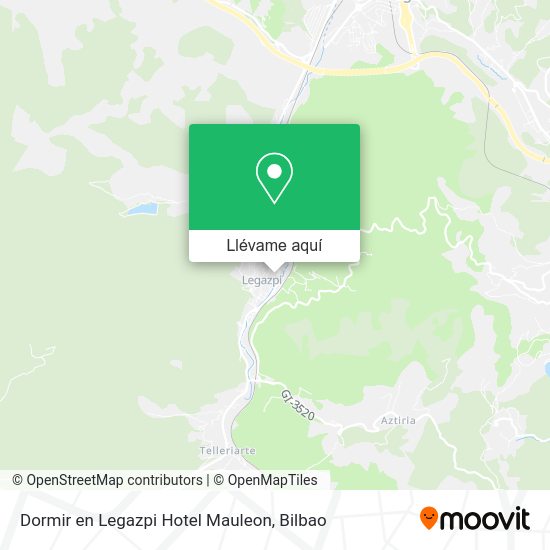 Mapa Dormir en Legazpi Hotel Mauleon