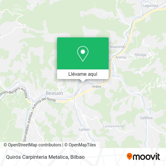 Mapa Quirós Carpinteria Metalica