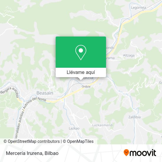 Mapa Mercería Irurena