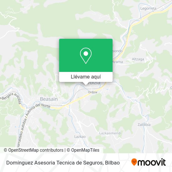 Mapa Domínguez Asesoria Tecnica de Seguros