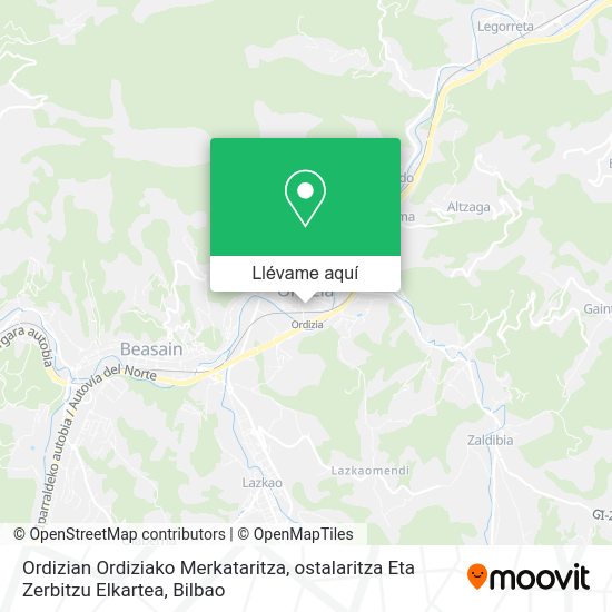 Mapa Ordizian Ordiziako Merkataritza, ostalaritza Eta Zerbitzu Elkartea
