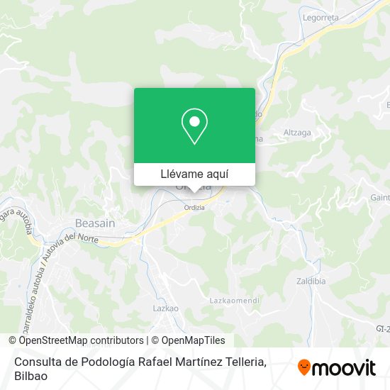 Mapa Consulta de Podología Rafael Martínez Telleria