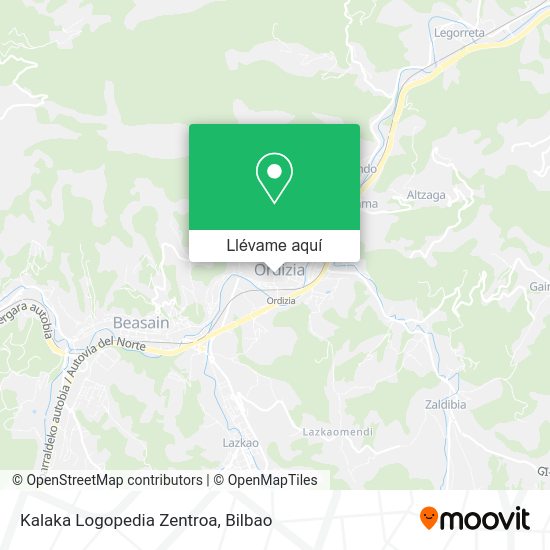 Mapa Kalaka Logopedia Zentroa