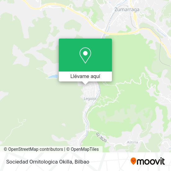 Mapa Sociedad Ornitologica Okilla