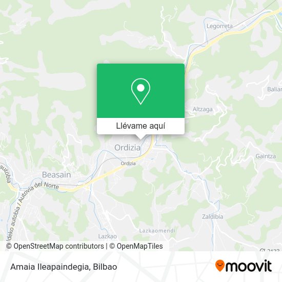 Mapa Amaia Ileapaindegia