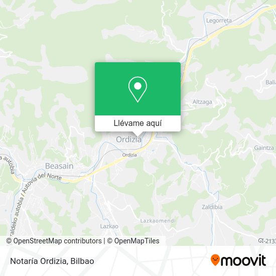 Mapa Notaría Ordizia