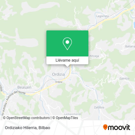 Mapa Ordiziako Hilerria