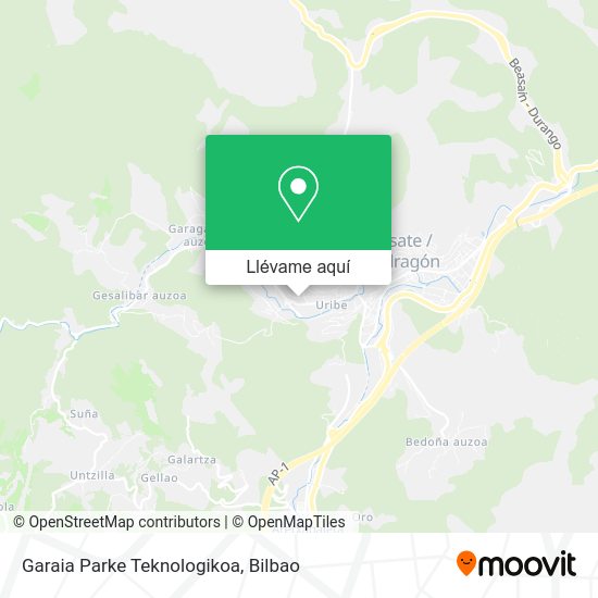 Mapa Garaia Parke Teknologikoa