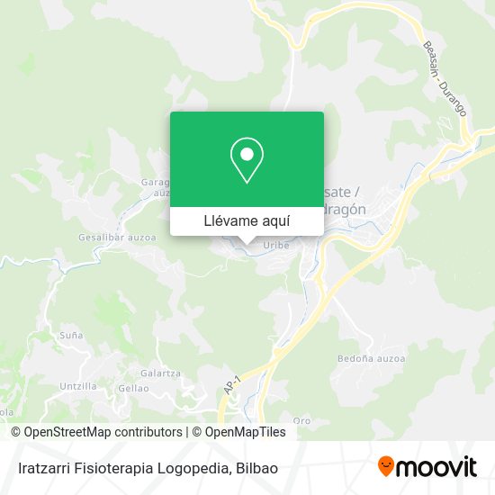 Mapa Iratzarri Fisioterapia Logopedia