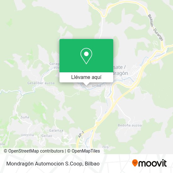 Mapa Mondragón Automocion S.Coop