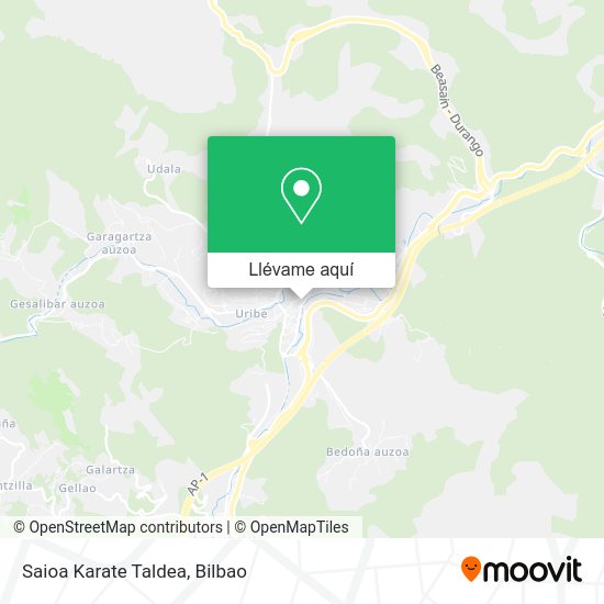 Mapa Saioa Karate Taldea