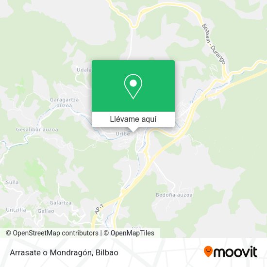 Mapa Arrasate o Mondragón